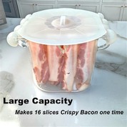 بڑی صلاحیت مائکروویو بیکن گلاس کوکر